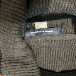 Tommy Hilfiger Dark Grey Ribbed Sweater Dress